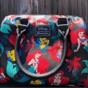Ariel Loungefly  purse with detachable strap.